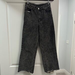 Size 2 Black Acid Wash Jeans
